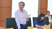 Phó Chủ tịch Quốc hội Đỗ Bá Tỵ phát biểu tại phiên giám sát