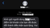 Tin nhắn Brand Name giả mạo.