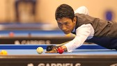 Nguyễn Đức Anh Chiến giành vé đi tiếp vào vòng 1/8 Words cup Billiards 3 băng. Ảnh: Dũng Phương