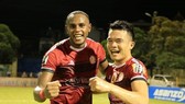 CLB TPHCM bất ngờ có chiến thắng 2-1 trong trận lượt đi. Ảnh: Minh Hoàng