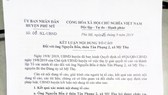 Xử lý nguyên Bí thư xã khai man thành tích