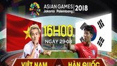 Trận bán kết ASIAD 2018 giữa Olympic Việt Nam và Olympic Hàn Quốc được trực tiếp trên phần mềm Onme