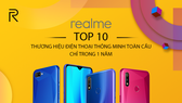 Realme xuất hiện trong Top 10 thương hiệu điện thoại di động thông minh