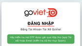 GoViet triển khai Cổng thông tin điện tử tra cứu thu nhập dành cho các đối tác tài xế