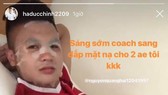 Quang Hải và Đức Chinh hào hứng khoe ảnh dắp mặt nạ