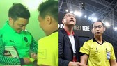 Trọng tài Nathan Chan Rong từng gây chú ý khi xin chữ ký của ngôi sao Ozil. Ảnh: ICC