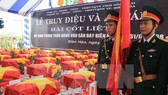 The ceremony to commemorate soldiers who died in Bien Hoa airport battle in 1968 and re-bury the newly-found remains of the fallen soldiers in Dong Nai province (Source: VNA)