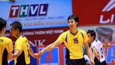 Nguyễn Hữu Hà (15) - Cựu thủ quân đội tuyển Việt Nam luôn đồng hành cùng các sân chơi bóng chuyền phong trào.