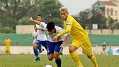 Hà Tĩnh bị cản bước trên sân Tự Do. Ảnh: MINH HOÀNG