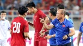 HLV Park Hang-seo và các học trò đang tích cực chuẩn bị cho vòng loại World Cup 2022. Ảnh: MINH HOÀNG