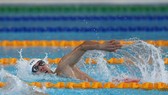 Kình ngư Nguyễn Huy Hoàng đoạt HCV 400m tự do và phá kỷ lục SEA Games 30. Ảnh: DŨNG PHƯƠNG