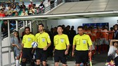 Trọng tài Võ Minh Trí trong một lần làm nhiệm vụ ở nước ngoài. Ảnh: FBNV