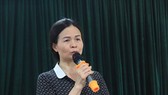 Hiệu trưởng trường THCS Trần Phú trả lời báo chí