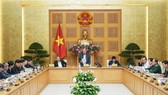 Thường trực Chính phủ họp chiều 24-2. Ảnh: VGP