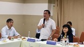 Ông Phạm Thành Kiên, Giám đốc Sở Công thương TPHCM tại hội thảo ngày 15-11. Ảnh: THI HỒNG