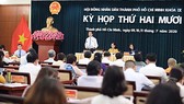 Kỳ họp thứ 20, HĐND TPHCM khóa IX. Ảnh: VIỆT DŨNG