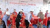 The breaking ground ceremony
