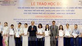 At the award ceremony