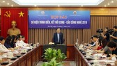 Deputy Minister of Science and Technology Tran Van Tung chaired the press conference. (Photo: SGGP)