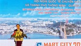 Standing Vice Chairman of the Quang Ninh Province People’s Committee Dang Huy Hau delivered his speech