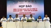 At the press brief yesterday (Photo: SGGP)