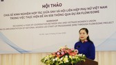 VWU Vice Chairwoman Do Thi Thu Thao speaks at the event (Photo: http://hoilhpn.org.vn/)