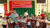 Many gifts are sent to the poor pupils