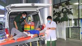 Bệnh nhân được chuyển đến Bệnh viện Quân y 175 trong tình trạng vẫn hôn mê, sốt nhẹ