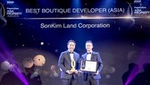 SonKim Land nhận giải “Best Boutique Developer” tại lễ trao Giải thưởng Bất động sản châu Á 2018 