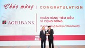 Agribank được vinh danh 2 giải thưởng Ngân hàng Việt Nam tiêu biểu 2019