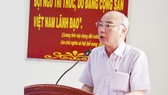 ĐB Phan Nguyễn Như Khuê, Trưởng ban Tuyên giáo Thành ủy TPHCM, phát biểu tại buổi tiếp xúc cử tri. Ảnh: hcmcpv
