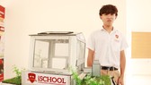 Em Phạm Nguyễn Gia Bảo, lớp 10A1, Trường iSchool Ninh Thuận đã xuất sắc giành giải Nhất cuộc thi Khoa học Sáng tạo cấp tỉnh