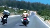 Màn rượt đuổi của CSGT và đối tượng vi phạm diễn ra như phim hành động.