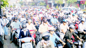 Common image during rush hours in Cong Hoa street, Tan Binh district, HCMC (Photo: SGGP)