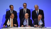 Ba nước ký kết thỏa thuận. Nguồn: tv7israelnews.com