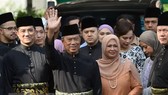 Ông Muhyiddin Yassin (thứ 2, trái, phía trước) tới lễ nhậm chức Thủ tướng Malaysia tại Kuala Lumpur, ngày 1-3. Ảnh: THX/TTXVN