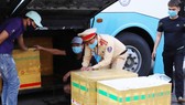 Các thùng xốp chứa động vật trong xe khách. Ảnh Công an Hà Tĩnh