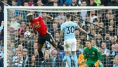 Paul Pogba ghi bàn thắng thứ 2 của mình vào lưới Man.City. Ảnh: Getty Images