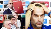 Lopetegui (phải) đã bị sa thải sau khi "đi đêm" với Real. Ảnh: Marca