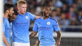 Raheem Sterling và Kevin De Bruyne sẵn sàng giúp Man.City tiếp tục hành trình chinh phục. Ảnh: Getty Images