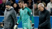 David de Gea đối mặt nguy cơ không thể chơi trận đối đầu Liverpool. Ảnh: Getty Images