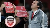 Tương lai của Unai Emery bị đẩy sâu hơn vào nghi ngờ. Ảnh: Express