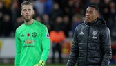 David de Gea đang tỏ rõ thất vọng về tình trạng của Man.United. Ảnh: Getty Images
