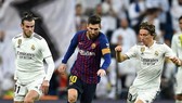 Lionel Messi đã bị các ngôi sao Real Madrid phong tỏa. Ảnh: Getty Images