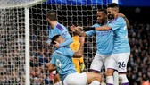 Các ngôi sao của Man.City cho thấy không bị ảnh hưởng bởi sự xáo trộn trong ban huấn luyện. Ảnh: Getty Images