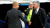 HLV Carlo Ancelotti phải đánh giá rất cao năng lực của Pep Guardiola. Ảnh: Getty Images