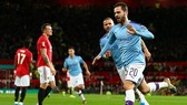 Man.City đã đặt gần như 2 chân vào chung kết. Ảnh: Getty Images