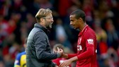 HLV Jurgen Klopp có được sự phục vụ của chốt chặn số 1 giữa sân Fabinho kể từ tháng 11. Ảnh: Getty Images