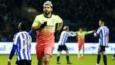 Sergio Aguero tiếp tục ghi những dấu ấn mới cùng Man.City. Ảnh: Getty Images