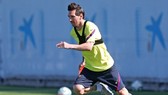 Lionel Messi cho thấy anh thật sự nóng lòng trở lại sau dịch bệnh. Ảnh: Getty Images
